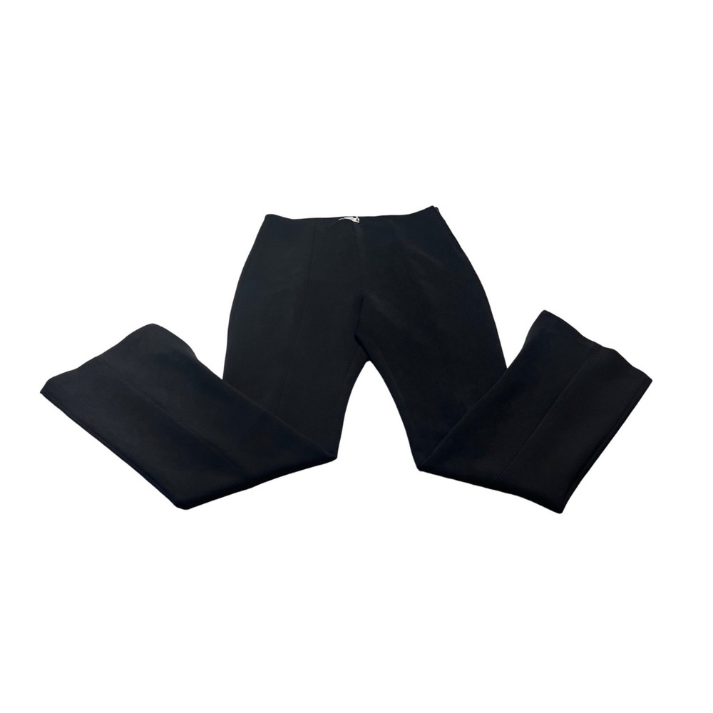 Good American Black Scuba Wide Leg Trousers High Rise Pants XL Stretch Flare
